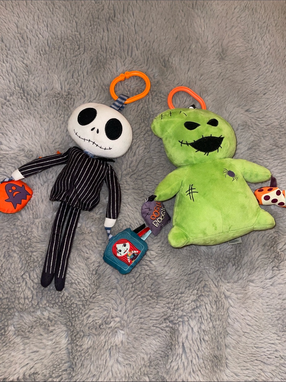Disney Baby Plush Jack Skellington & Oogie Boogie Baby Toy Set - Green & Black